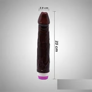 Brown 9 Inch Dildo Vibrator for Women