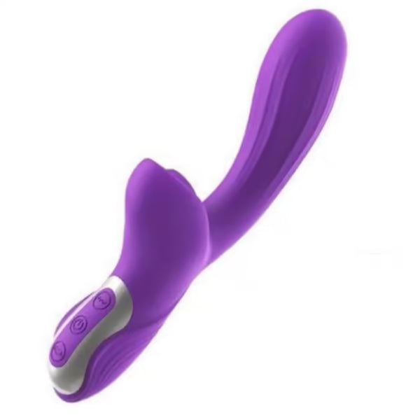 Silicone Rabbit Vibrator For Women With Tongue Suction