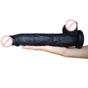 GodZilla BLACK Long Dildo With Suction Cup 10 Inch