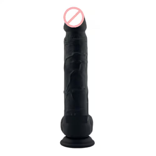 GodZilla BLACK Long Dildo With Suction Cup 10 Inch