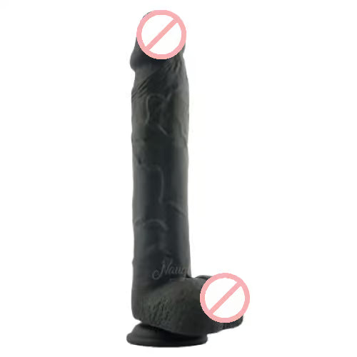 GodZilla BLACK Long Dildo With Suction Cup 10 Inch