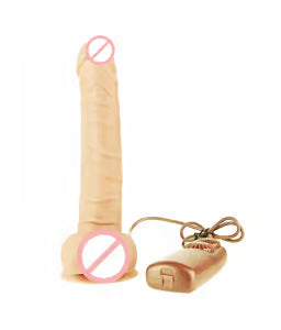 8 Inches Rotating Head Realistic Remote Controlled Dildo with Suction Cup