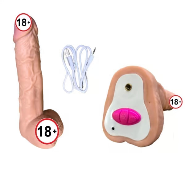 Realistic Automatic Vibrating Rotating Dildo
