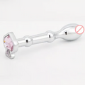 Bondage Masters Butt Plug Metal Tunnel With Removable End