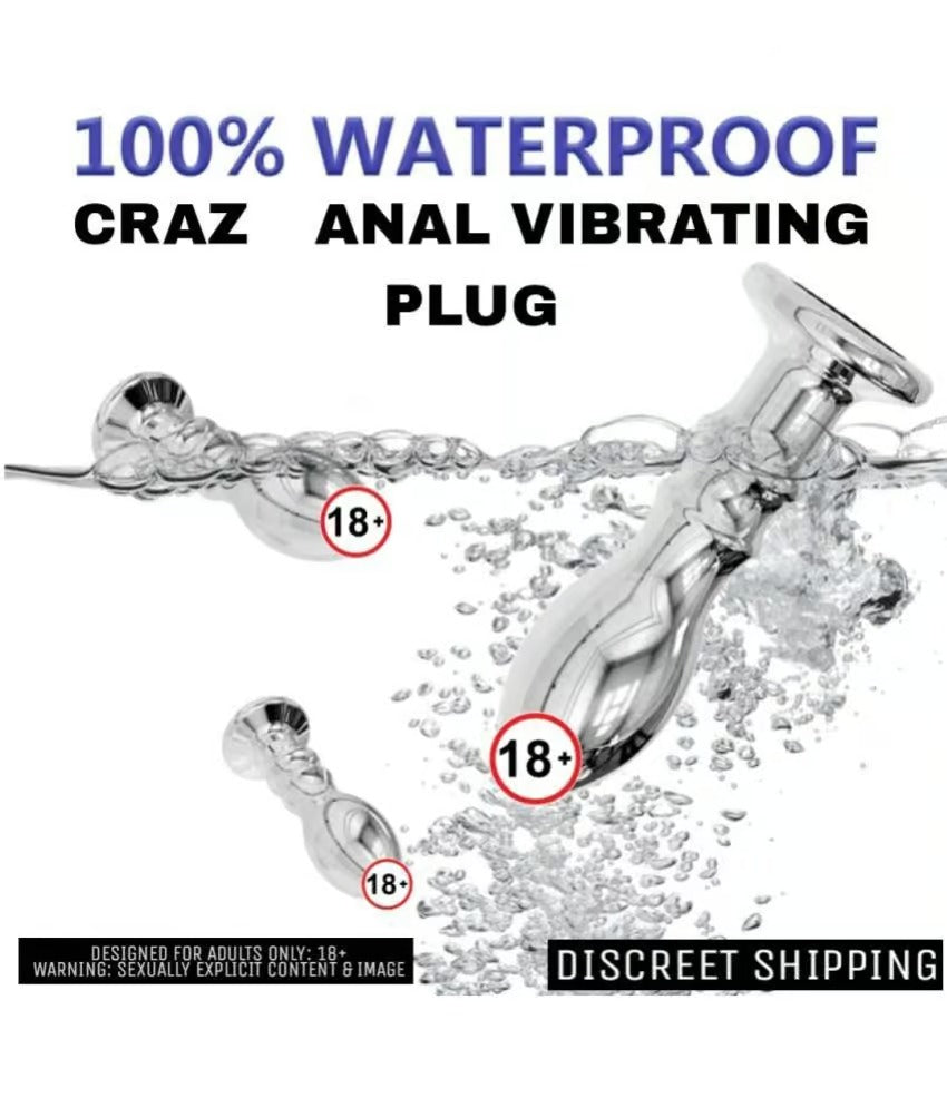 CRAZ Unisex Stainless Steel Anal Plug