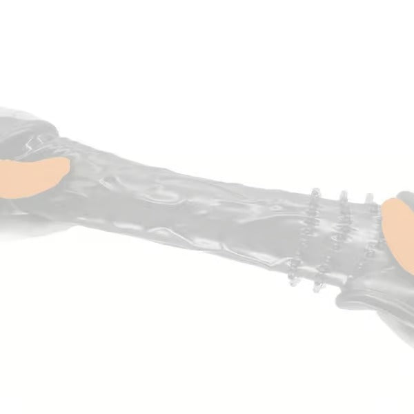 Transparent Crystal Spikey Penis Sleeve Extender
