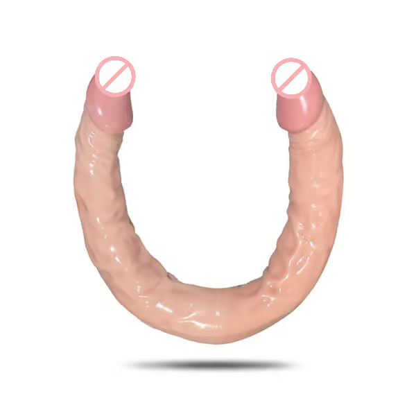 U Shape Double Ended Slim Bendable Flexible Dildo