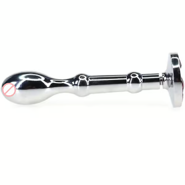 Bondage Masters Butt Plug Metal Tunnel With Removable End