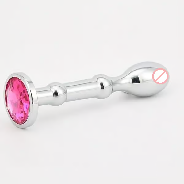 Bondage Masters Butt Plug Metal Tunnel With Removable End