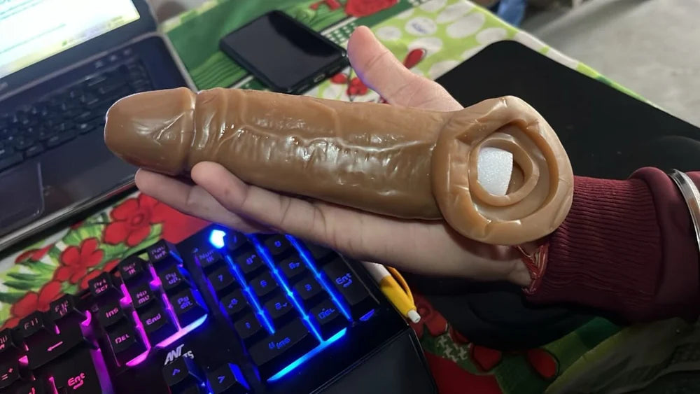 Jumbo Penis Extender Dragons Washable Condom